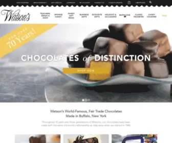 Watsonschocolates.com(Watson's Chocolates) Screenshot