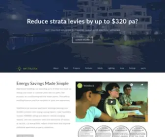 Wattblock.com(Wattblock Strata Energy Reports) Screenshot