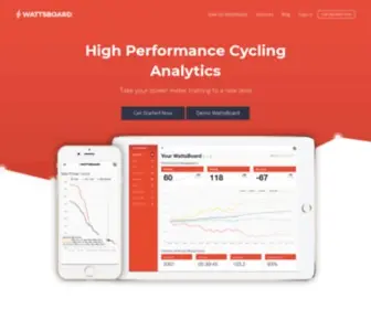 Wattsboard.com(Cycling metrics you can act on. WattsBoard) Screenshot
