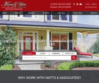 Wattslongislandhomes.com(Watts & Associates) Screenshot