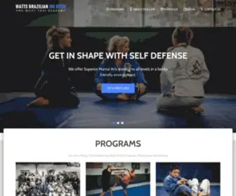 Wattsmma.com(Watts Brazilian Jiu) Screenshot