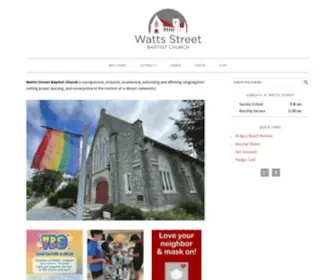 Wattsstreet.org(Baptist Church) Screenshot