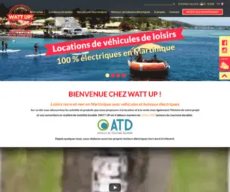 Wattup.fr(WATT UP ! Location de véhicules et bateaux 100% électriques côté terre et côté mer) Screenshot