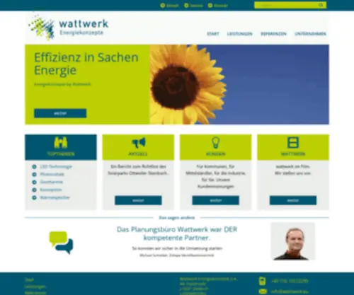 Wattwerk.eu(Wattwerk Energiekonzepte S.A) Screenshot