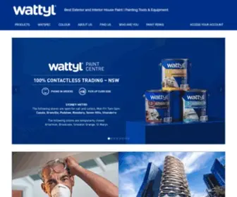 Wattyl.com.au(Professional Paint Solutions) Screenshot