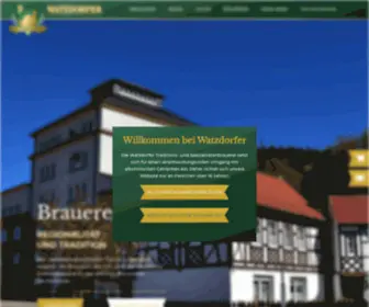 Watzdorfer.de(Erlebnisbrauerei mit Tradition) Screenshot