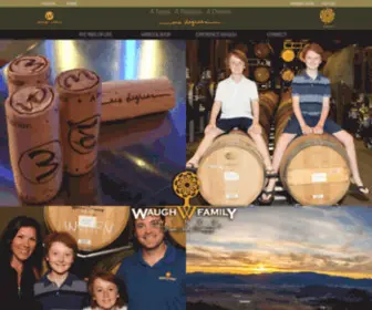 Waughfamilywines.com(Waugh Family Wines) Screenshot