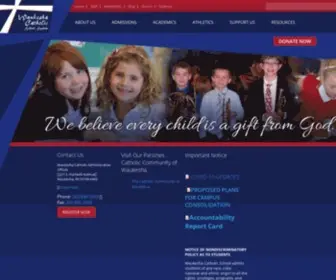 Waukeshacatholic.org(Waukesha Catholic School System) Screenshot