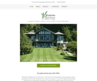 Waukeshalawnservice.com(Lawn Maintenance) Screenshot