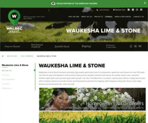 Waukeshalimeandstone.com(Waukesha Lime & Stone) Screenshot