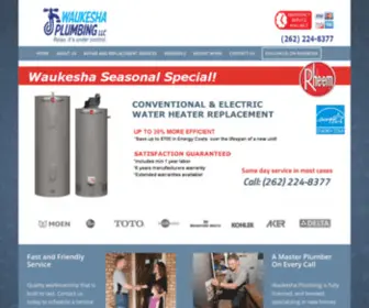 Waukeshaplumbing.com(Waukesha Plumbing) Screenshot