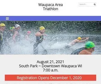 Waupacaareatriathlon.com(August 19) Screenshot