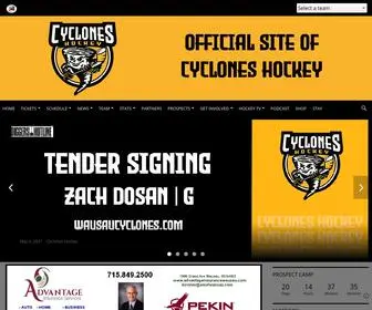 Wausaucyclones.com(Cyclones Hockey) Screenshot