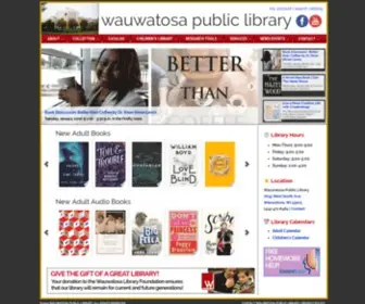 Wauwatosalibrary.org(Serving the residents of Wauwatosa with a collection) Screenshot