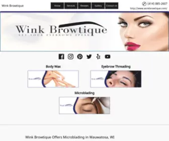 Wauwatosamicroblading.com(Wink Browtique Offers Microblading in Wauwatosa) Screenshot