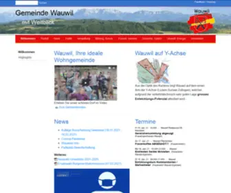 Wauwil.ch(Wauwil am Santenberg) Screenshot