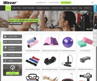 Wavar.com(Fitness Equipment Manufacturers) Screenshot