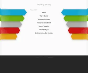 Wave-Guide.org(Wave Guide) Screenshot