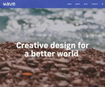 Wave.coop(Graphic design and web design for a better world) Screenshot