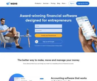 Waveaccounting.com(Small Business Software) Screenshot