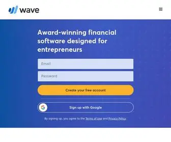 Waveapps.com(Small Business Software by Wave) Screenshot