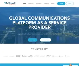Wavecell.com(Global Communications Platform as a Service (CPaaS)) Screenshot