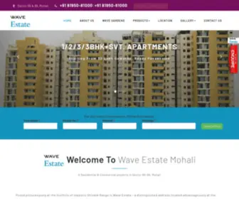 Waveestatemohali.in(Wave estate Mohali) Screenshot