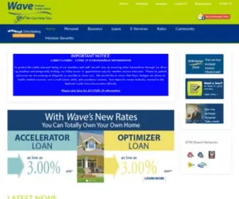 Wavefcu.org(Wave Federal Credit Union) Screenshot