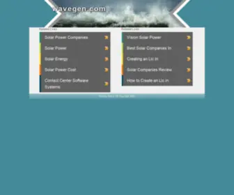 Wavegen.com(Wave power plants) Screenshot