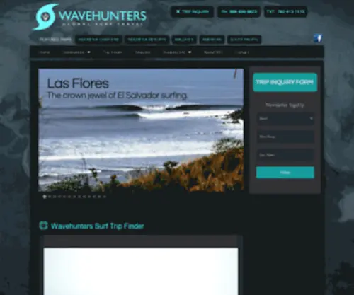 Wavehunterssurftravel.com(Wavehunters Surf Travel) Screenshot