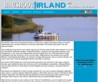 Waveline.ie(Hausboot|Irland) Screenshot