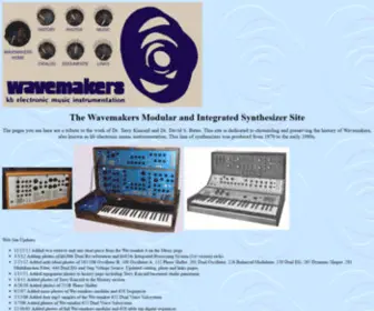 Wavemakers-SYNTH.com(Kb electronic music instrumentation modular synthesizer archive site) Screenshot