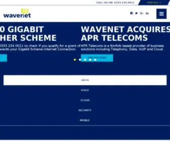 Wavenetuk.com(Business Telecoms) Screenshot