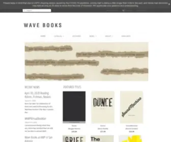 Wavepoetry.com(Wave Books) Screenshot