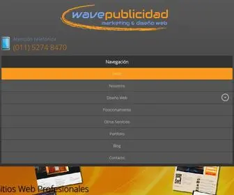 Wavepublicidad.com.ar(Diseño de Páginas Web & Posicionamiento) Screenshot
