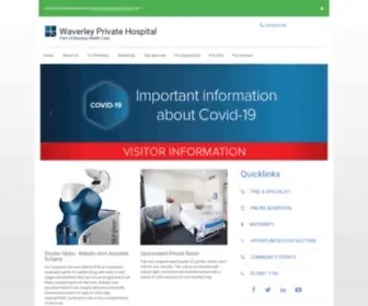 Waverleyprivate.com.au(Waverley Private Hospital) Screenshot