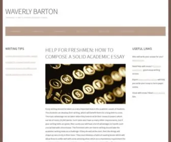 Waverlybarton.com(Essay Writing Samples And Topics) Screenshot