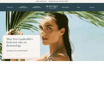 Waverlydermspa.com(Medical and Cosmetic Dermatology) Screenshot