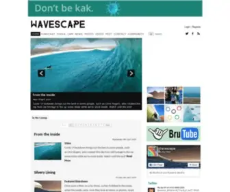 Wavescape.co.za(Surfing in South Africa) Screenshot