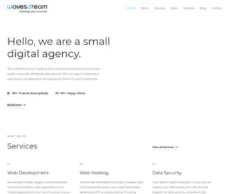 Wavesdream.com(Affordable Web Design and Development Company) Screenshot