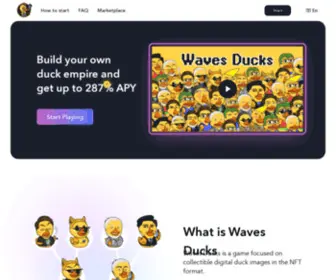 Wavesducks.com(Collectible play) Screenshot