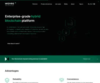 Wavesenterprise.com(Wavesenterprise) Screenshot