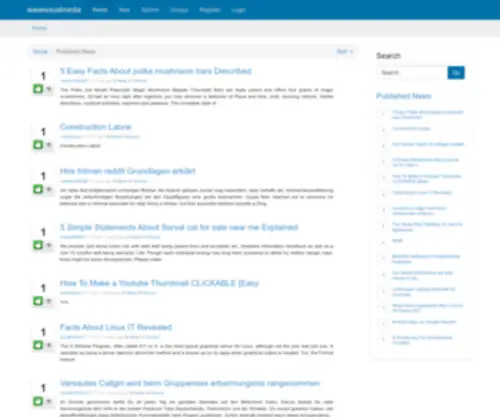 Wavesocialmedia.com(Kliqqi is an open source content management system) Screenshot