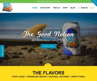 Wavesoda.com(Healthy Soda Alternative) Screenshot