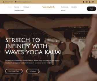 Wavesyogakauai.com(Waves Yoga) Screenshot