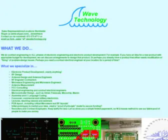 Wavetechnology.org(Wave Technology Electonic RF Design) Screenshot