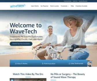 Wavetechtherapy.com(WaveTech’s unique Acoustic Wave Therapy) Screenshot