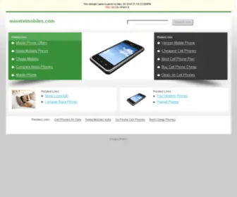 Wavetelmobiles.com(Mobile Specifications) Screenshot