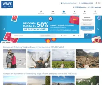 Waveturismo.com.ar(Contratá tus proximas vacaciones con un especialista) Screenshot