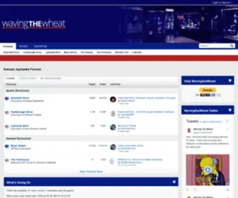 Wavingthewheat.org(Kansas Jayhawks Forums) Screenshot